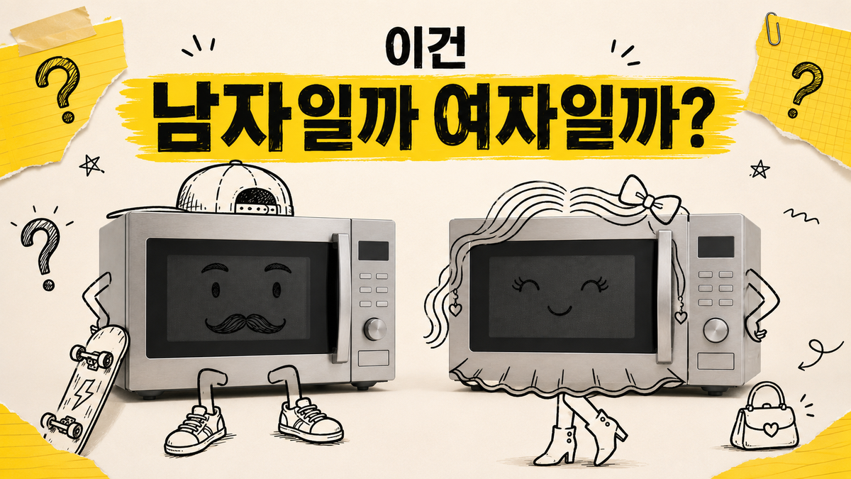 여러 생활 사물의 성별을 골라보는 이건 남자일까 여자일까 콘텐츠 썸네일